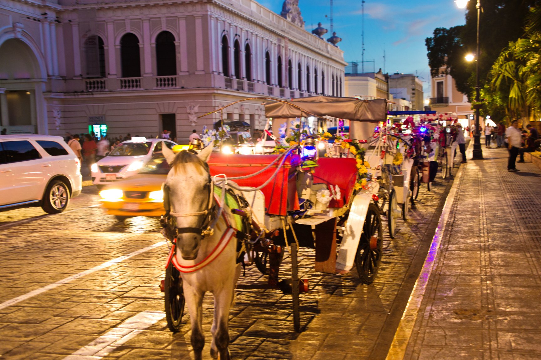 Plaza Grande, the old town of Merida Yucatan, Mexico